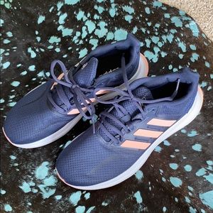 Women's Navy & Pink Adidas Sneakers Size 7.5